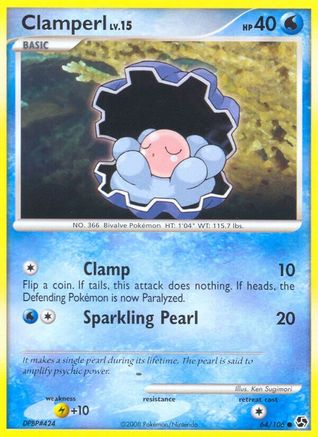 Clamperl (/106) [DP: Great Encounters] Pokemon Single Pokémon