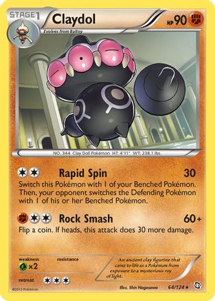 Claydol (/124) Reverse Holofoil [BW: Dragons Exalted] Pokemon Single Pokémon