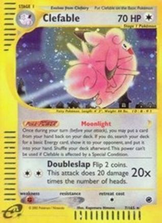 Clefable (7) (/165) Holofoil [Vintage: Expedition] Pokemon Single Pokémon