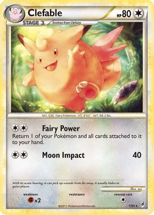 Clefable (/95) Holofoil [HGSS: Call of Legends] Pokemon Single Pokémon
