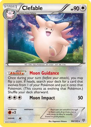 Clefable (/135) [BW: Plasma Storm] Pokemon Single Pokémon
