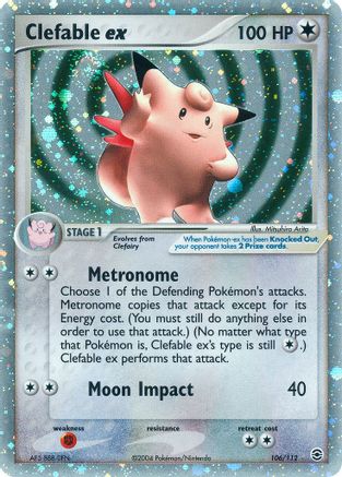 Clefable ex (/112) Holofoil [EX: FireRed & LeafGreen] Pokemon Single Pokémon