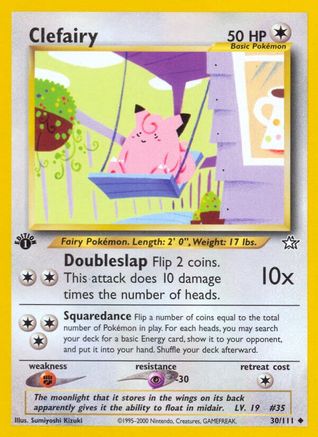 Clefairy (30/111) 1st Edition [Vintage: Neo Genesis] Pokemon Single Pokémon