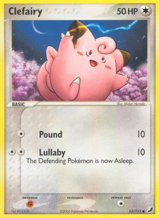 Clefairy (53/115) [EX: Unseen Forces] Pokemon Single Pokémon