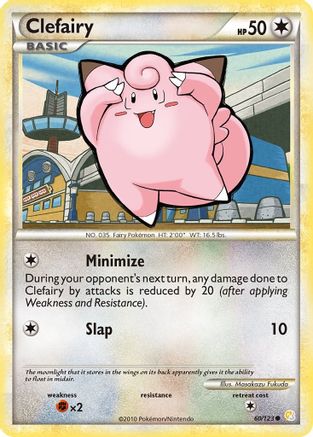 Clefairy (60/123) - [HGSS: Base Set] Reverse Holofoil Pokemon Single Pokémon