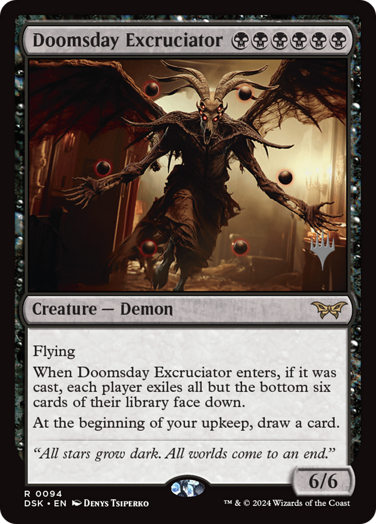 Doomsday Excruciator (PPDSK-094) [Duskmourn: House of Horror Promos] Foil MTG Single Wizards of the Coast