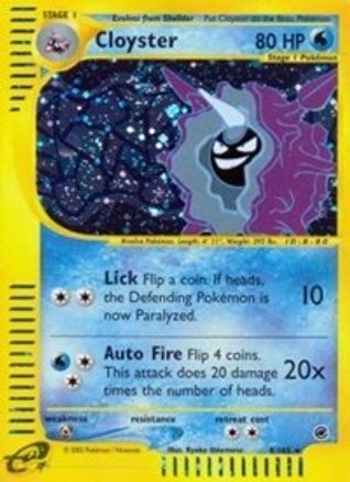 Cloyster (8) (/165) Reverse Holofoil [Vintage: Expedition] Pokemon Single Pokémon