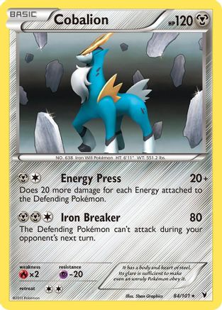 Cobalion (/101) Holofoil [BW: Noble Victories] Pokemon Single Pokémon