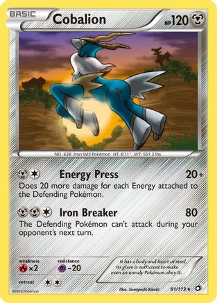 Cobalion (/113) Reverse Holofoil [BW: Legendary Treasures] Pokemon Single Pokémon