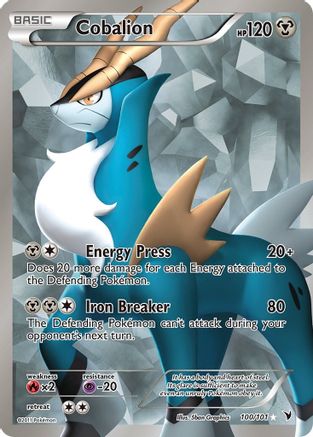 Cobalion (100 Full Art) (100/101) - [BW: Noble Victories] Holofoil Pokemon Single Pokémon