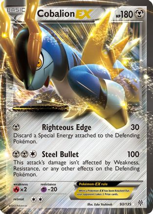 Cobalion EX (/135) Holofoil [BW: Plasma Storm] Pokemon Single Pokémon