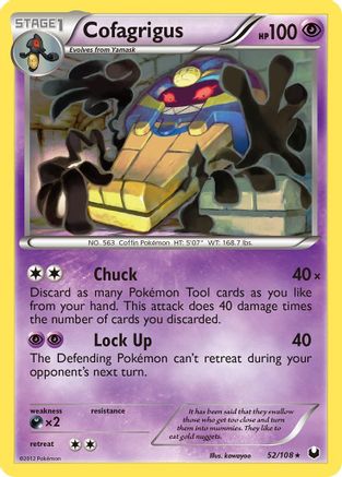 Cofagrigus (/108) Reverse Holofoil [BW: Dark Explorers] Pokemon Single Pokémon
