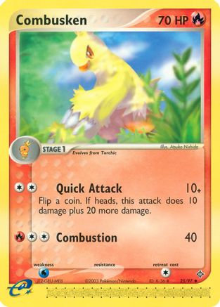 Combusken (/97) Reverse Holofoil [EX: Dragon] Pokemon Single Pokémon