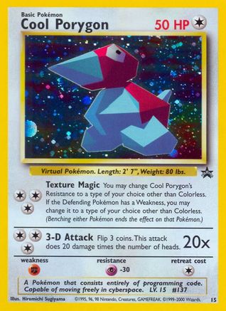 Cool Porygon (15/53) Holofoil [Promos: WoTC Promo] Pokemon Single Pokémon