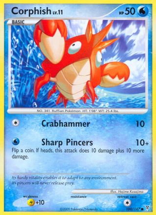 Corphish (/147) Reverse Holofoil [Platinum: Supreme Victors] Pokemon Single Pokémon