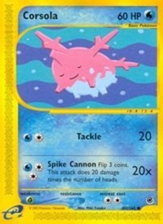 Corsola (102/165) Reverse Holofoil [Vintage: Expedition] Pokemon Single Pokémon