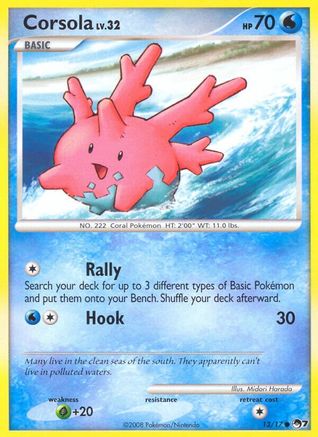 Corsola (13/17) [Promos: POP Series 7] Pokemon Single Pokémon