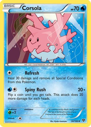 Corsola (/146) Reverse Holofoil [XY: Base Set] Pokemon Single Pokémon
