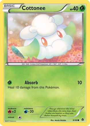 Cottonee (9) (/98) [BW: Emerging Powers] Pokemon Single Pokémon