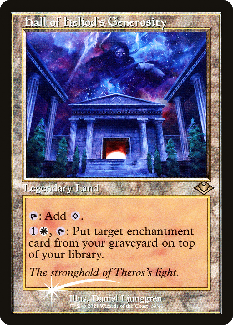 Hall of Heliod's Generosity (MH1-039) [Modern Horizons 1 Timeshifts] Foil MTG Single Wizards of the Coast