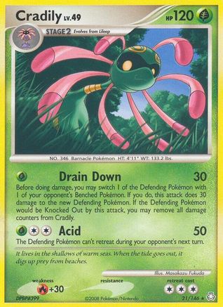 Cradily (/146) [DP: Legends Awakened] Pokemon Single Pokémon