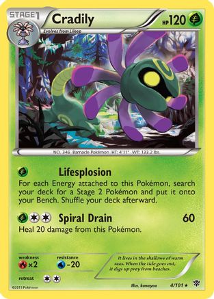 Cradily (/101) Reverse Holofoil [BW: Plasma Blast] Pokemon Single Pokémon