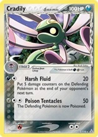 Cradily (Delta Species) (/110) Holofoil [EX: Holon Phantoms] Pokemon Single Pokémon
