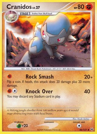 Cranidos (/127) Reverse Holofoil [Platinum: Base set] Pokemon Single Pokémon