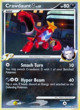 Crawdaunt G (/147) Reverse Holofoil [Platinum: Supreme Victors] Pokemon Single Pokémon