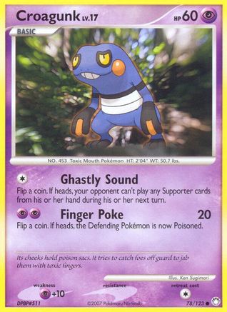 Croagunk (78/123) [DP: Mysterious Treasures] Pokemon Single Pokémon