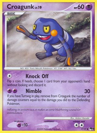 Croagunk (/17) [Promos: POP Series 9] Pokemon Single Pokémon