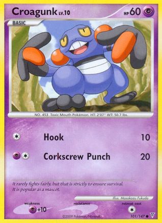 Croagunk (101/147) Reverse Holofoil [Platinum: Supreme Victors] Pokemon Single Pokémon