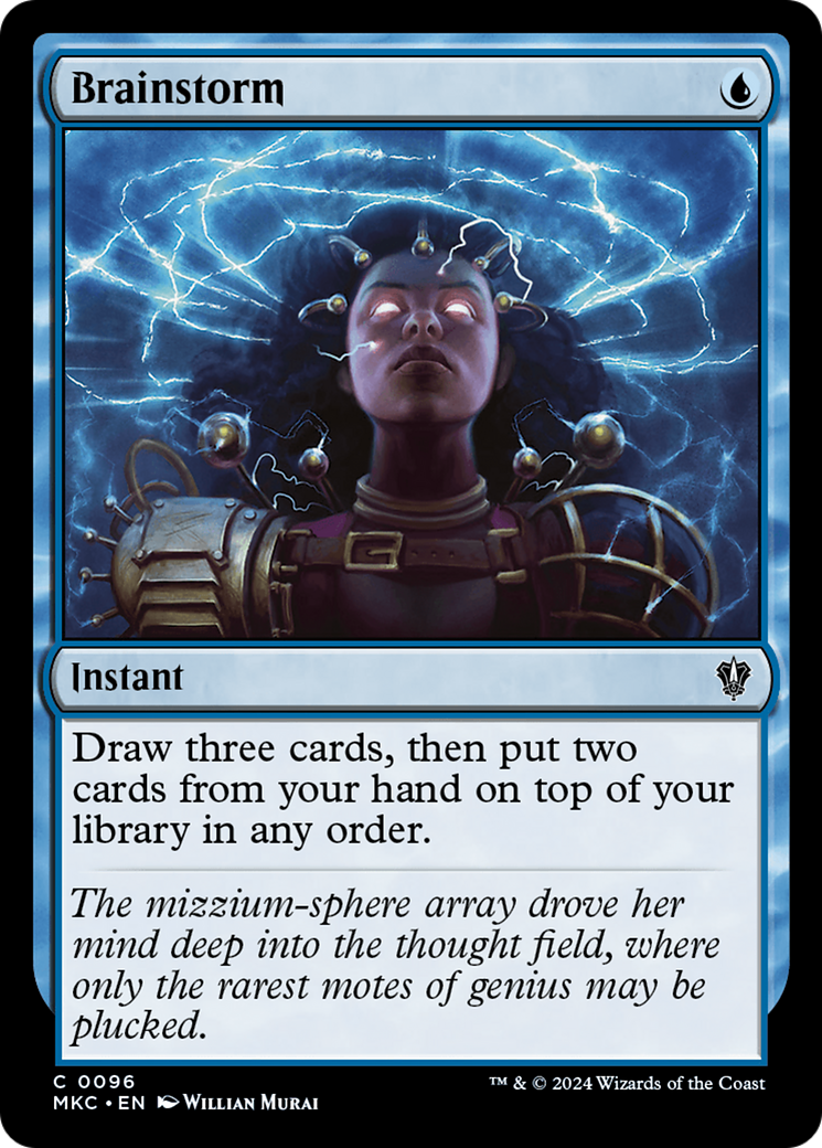Brainstorm (MKC-096) [Murders at Karlov Manor Commander] MTG Single Wizards of the Coast