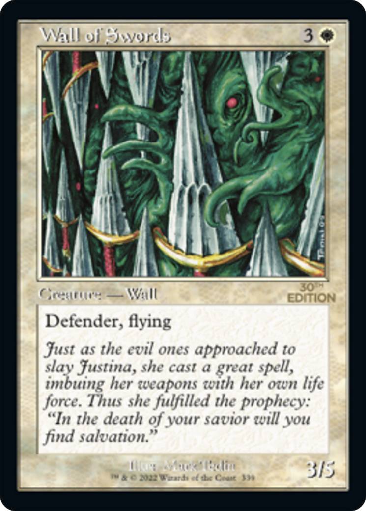 Wall of Swords (30A-339) [30th Anniversary Edition] MTG Single Wizards of the Coast