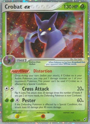 Crobat ex (/107) [EX: Deoxys] Pokemon Single Pokémon