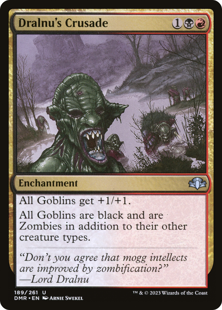 Dralnu's Crusade (DMR-189) [Dominaria Remastered] Foil MTG Single Wizards of the Coast