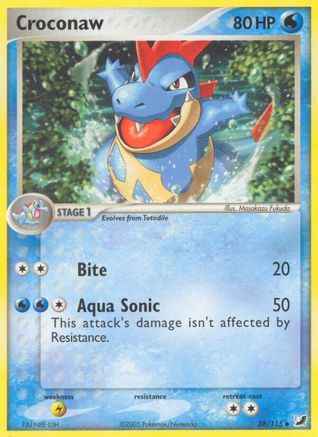 Croconaw (/115) Reverse Holofoil [EX: Unseen Forces] Pokemon Single Pokémon