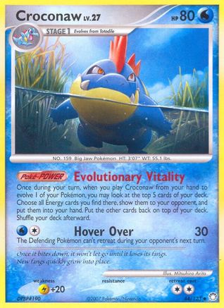Croconaw (/123) Reverse Holofoil [DP: Mysterious Treasures] Pokemon Single Pokémon