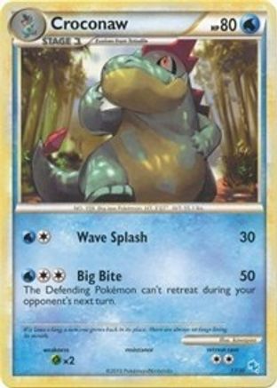 Croconaw (#13) () [HGSS: Trainer Kit Gyarados & Raichu] Pokemon Single Pokémon
