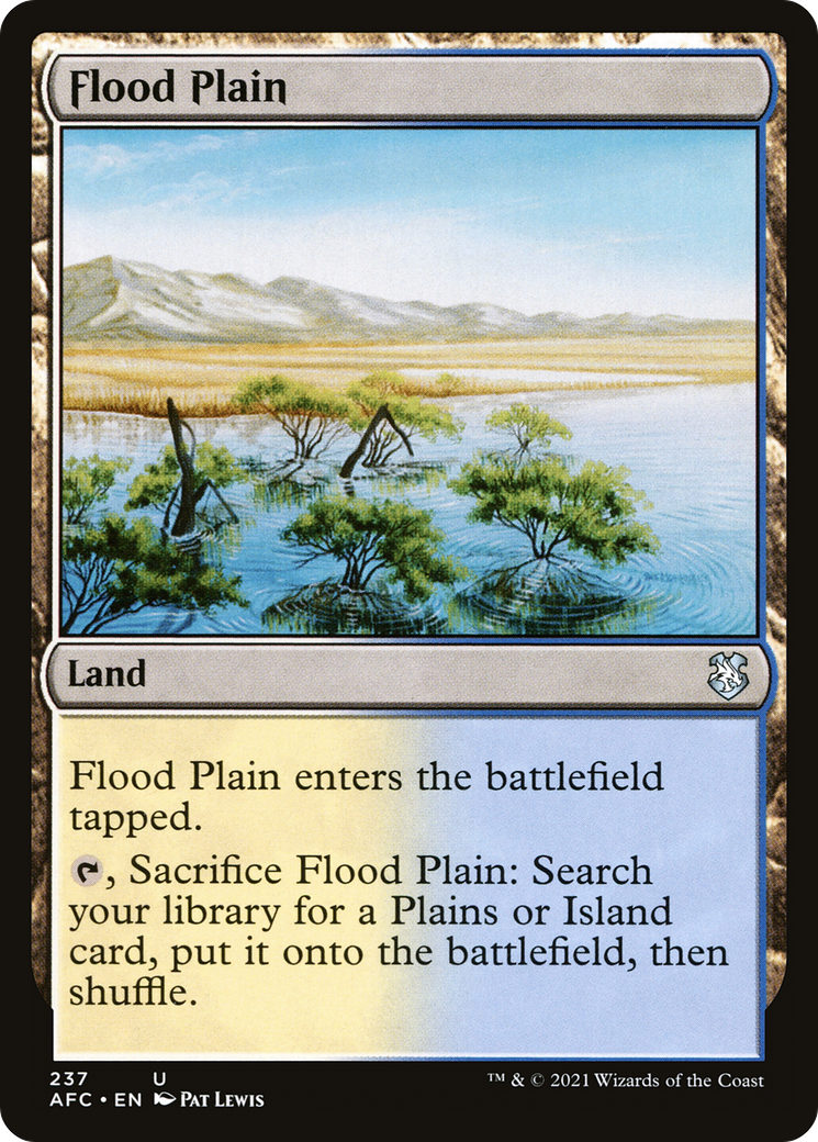 Flood Plain (AFC-237) [Forgotten Realms Commander] MTG Single Wizards of the Coast