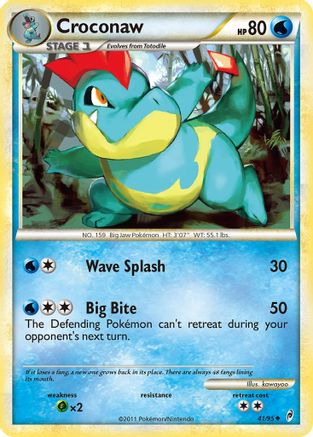 Croconaw (/95) Reverse Holofoil [HGSS: Call of Legends] Pokemon Single Pokémon