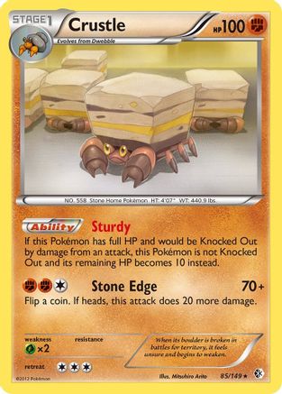 Crustle (/149) Holofoil [BW: Boundaries Crossed] Pokemon Single Pokémon