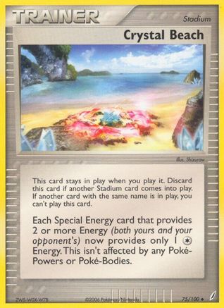 Crystal Beach (/100) Reverse Holofoil [EX: Crystal Guardians] Pokemon Single Pokémon