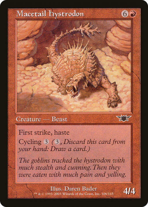 Macetail Hystrodon (LGN-106) [Legions] MTG Single Wizards of the Coast