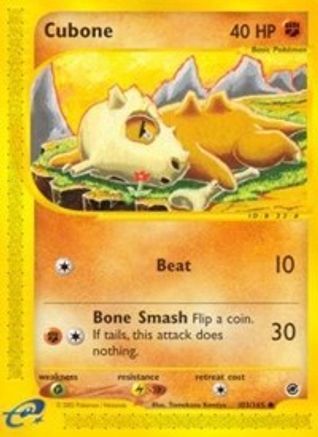 Cubone (103/165) [Vintage: Expedition] Pokemon Single Pokémon