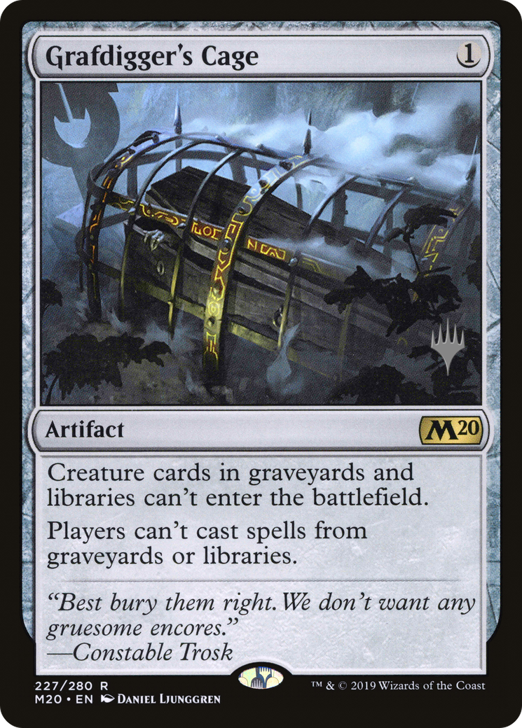 Grafdigger's Cage (PPM20-227P) [Core Set 2020 Promos] MTG Single Wizards of the Coast