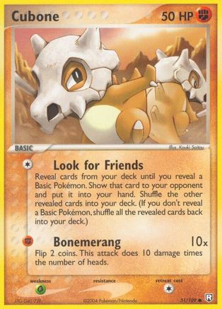 Cubone (51/109) [EX: Team Rocket Returns] Pokemon Single Pokémon