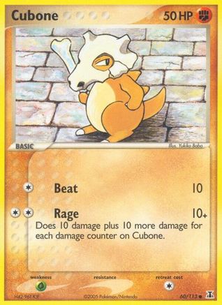 Cubone (60/113) [EX: Delta Species] Pokemon Single Pokémon