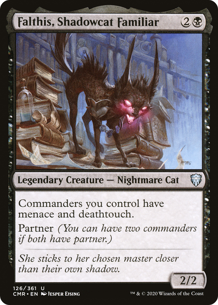 Falthis, Shadowcat Familiar (CMR-126) [Commander Legends] Foil MTG Single Wizards of the Coast