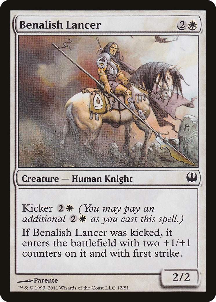Benalish Lancer (DDG-012) [Misc] Duel Decks: Knights vs. Dragons MTG Single Wizards of the Coast
